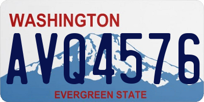 WA license plate AVQ4576