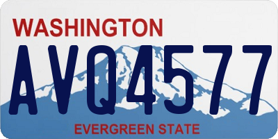 WA license plate AVQ4577