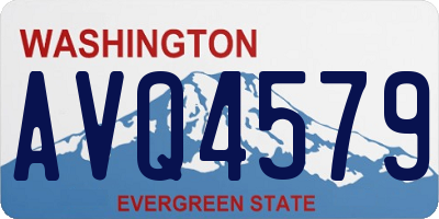 WA license plate AVQ4579