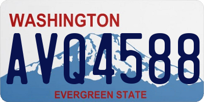 WA license plate AVQ4588