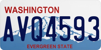 WA license plate AVQ4593