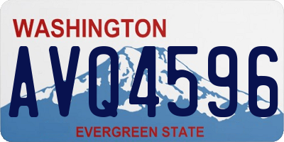 WA license plate AVQ4596