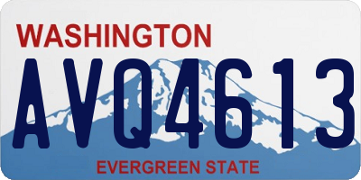 WA license plate AVQ4613