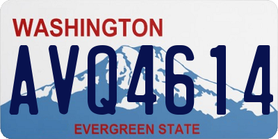 WA license plate AVQ4614
