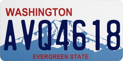 WA license plate AVQ4618