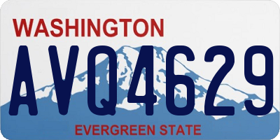 WA license plate AVQ4629