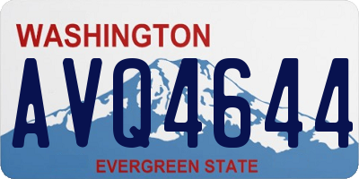 WA license plate AVQ4644