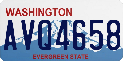 WA license plate AVQ4658