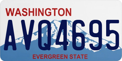 WA license plate AVQ4695