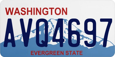 WA license plate AVQ4697