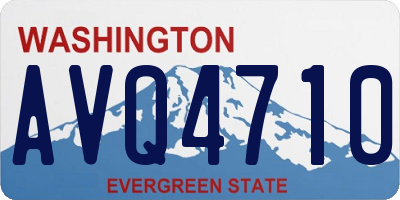 WA license plate AVQ4710