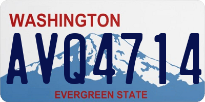 WA license plate AVQ4714