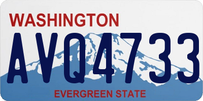WA license plate AVQ4733