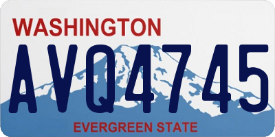 WA license plate AVQ4745