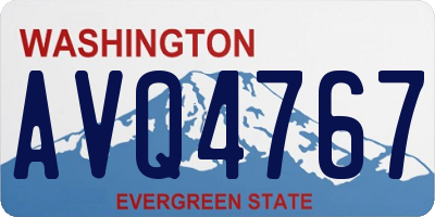 WA license plate AVQ4767