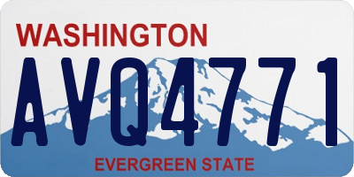 WA license plate AVQ4771