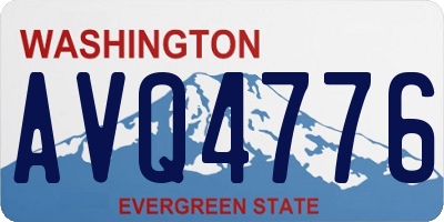 WA license plate AVQ4776