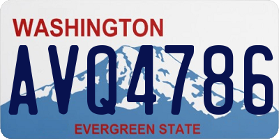 WA license plate AVQ4786
