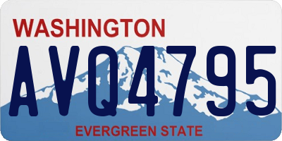 WA license plate AVQ4795