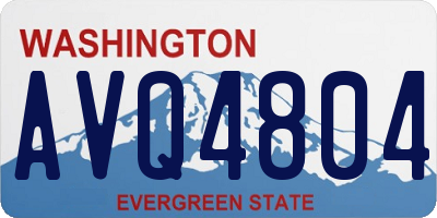 WA license plate AVQ4804