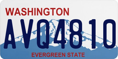 WA license plate AVQ4810