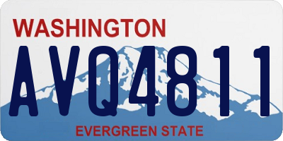 WA license plate AVQ4811