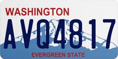 WA license plate AVQ4817