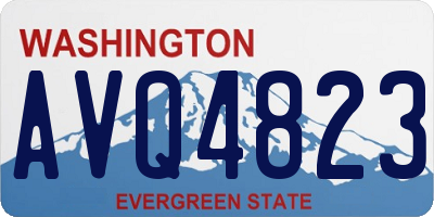 WA license plate AVQ4823