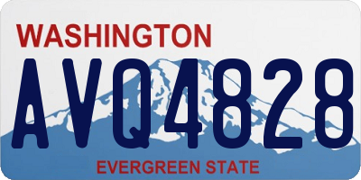 WA license plate AVQ4828