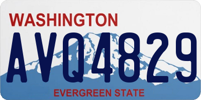 WA license plate AVQ4829