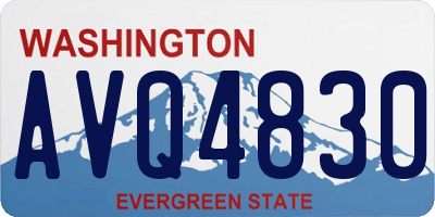 WA license plate AVQ4830