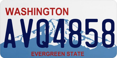 WA license plate AVQ4858