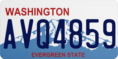 WA license plate AVQ4859