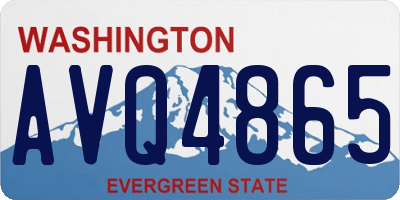 WA license plate AVQ4865
