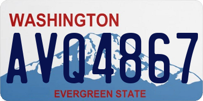 WA license plate AVQ4867