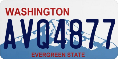 WA license plate AVQ4877