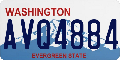 WA license plate AVQ4884