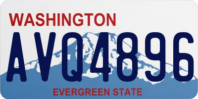 WA license plate AVQ4896