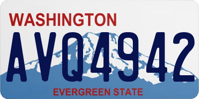 WA license plate AVQ4942