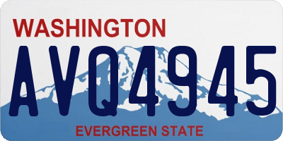 WA license plate AVQ4945