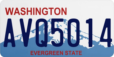 WA license plate AVQ5014