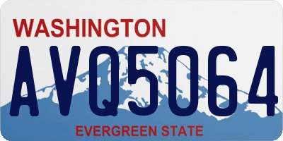 WA license plate AVQ5064