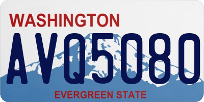 WA license plate AVQ5080