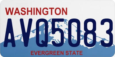 WA license plate AVQ5083