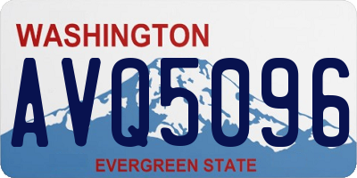 WA license plate AVQ5096