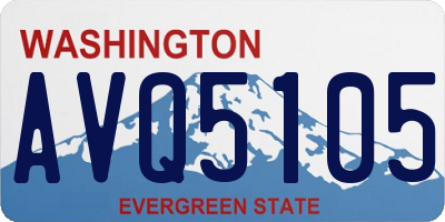 WA license plate AVQ5105