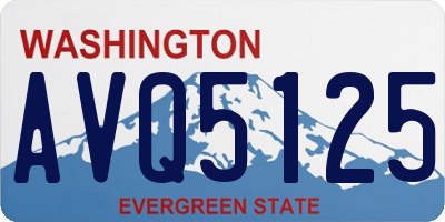 WA license plate AVQ5125
