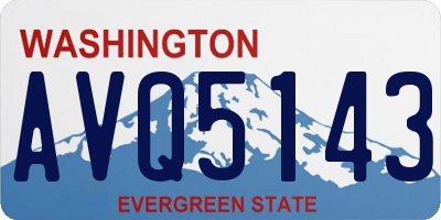 WA license plate AVQ5143