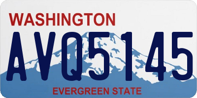 WA license plate AVQ5145