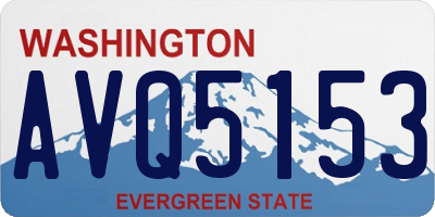 WA license plate AVQ5153